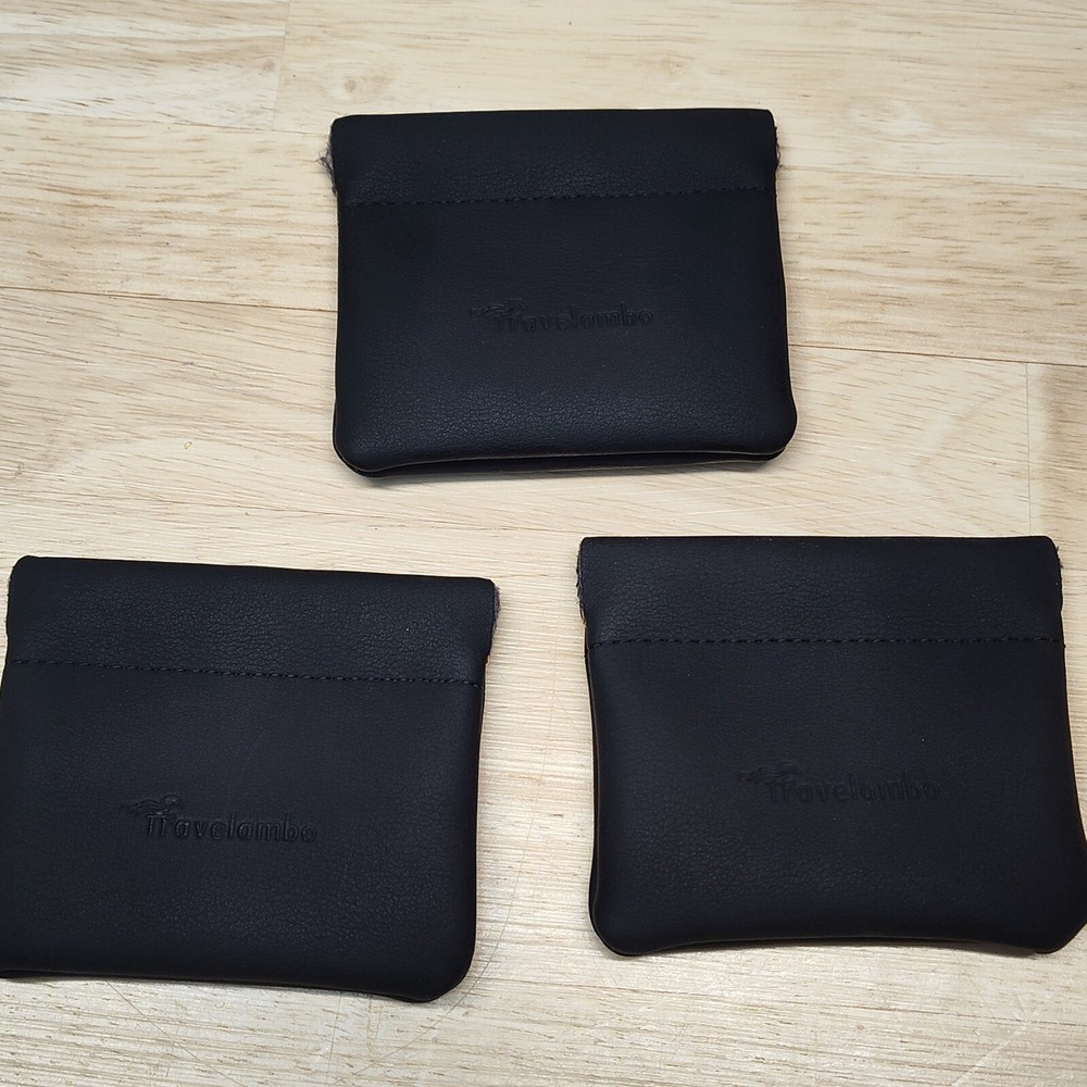 Travelambo cases card coin treasure magnetic closure cash stash black